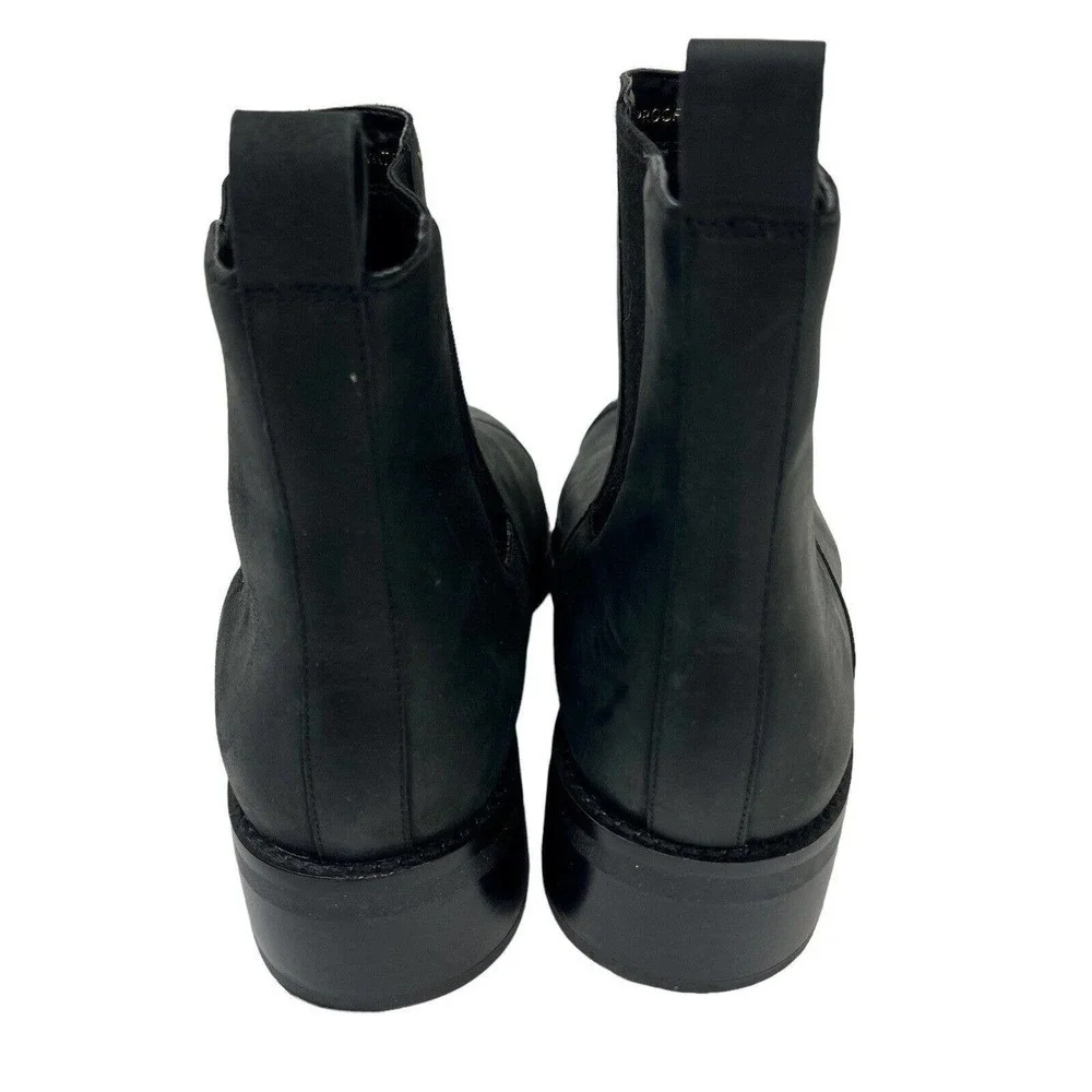 Nine West Vintage America Collection Black Leather Ankle Boots Size 7 NW Bradley